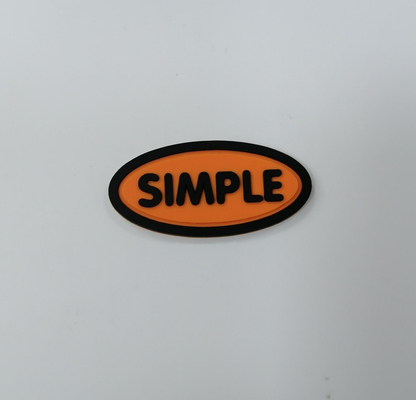 Eco Friendly 3D Badge PVC Silicone Rubber Labels Heat Transfer Customized