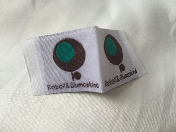 Woven label  Print Washing Ribbon Instruction Labels Garment Wash Care Label