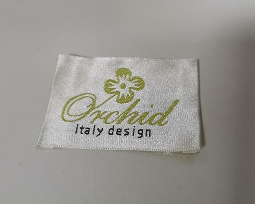 Custom High Density Woven Labels Folding Clothing Woven Labels