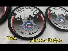 Silicone badge met velcro