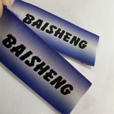 Duurzame, op maat geweven labels voor kleding en mode, gepersonaliseerde branding tags met logo