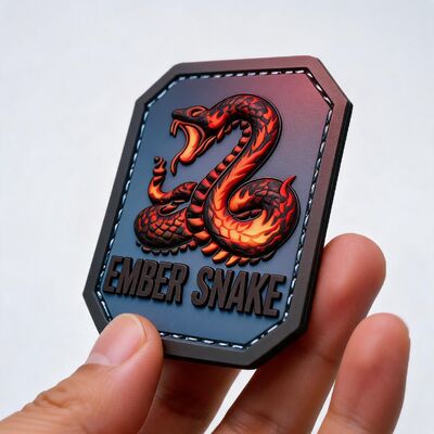 Op maat gemaakte hoge dichtheid 3D opgeheven zachte PVC-patches Groothandel Meerkleurig Gepersonaliseerd scherp detail Gedrukt rubberlabel