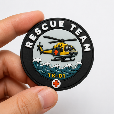 Custom siliconen 3D High Frequency TPU badges met gepersonaliseerde logo's ontworpen voor kleding en kleding patch branding