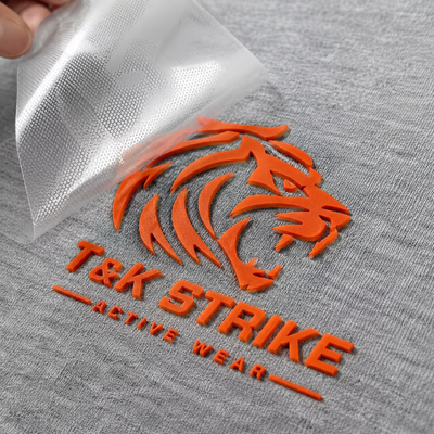 Warmteoverdracht Silicone etiket Custom voor mode kleding Sportkleding en hoeden decoratie