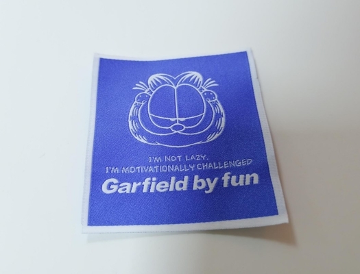 Aangepast Ontwerpt-shirt Geweven Etiket, Kledingstukhals Geweven Etiket