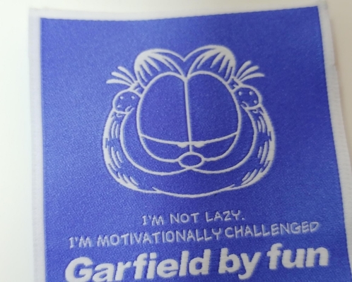 Aangepast Ontwerpt-shirt Geweven Etiket, Kledingstukhals Geweven Etiket