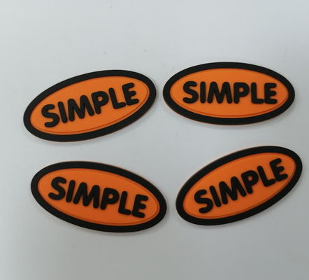 3M Reflective Embossed Custom naait op Logo Patches Silicone Badge