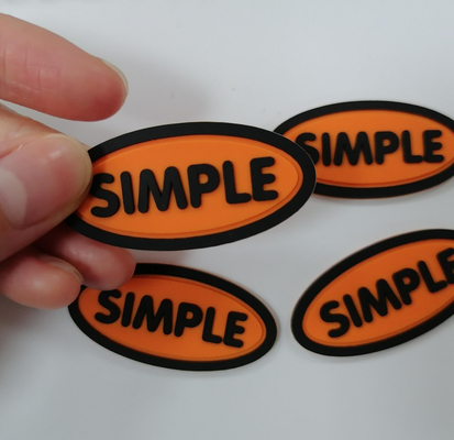 3M Reflective Embossed Custom naait op Logo Patches Silicone Badge