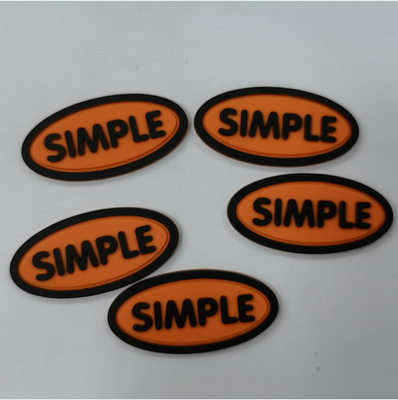 3M Reflective Embossed Custom naait op Logo Patches Silicone Badge