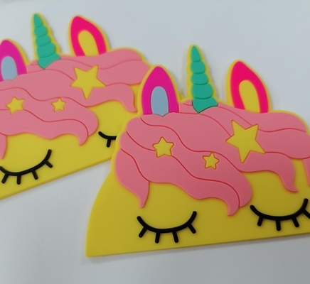 De hitteoverdracht paste 3D pvc-Wasbare Kenteken van Silicone Rubberetiketten aan