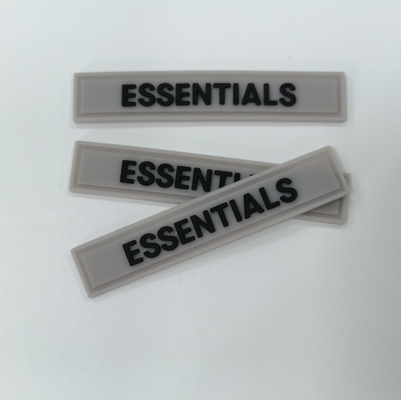 Naai op Flardensilicone de Rubberetiketten 3D pvc voor Kledingstuk aanpasten