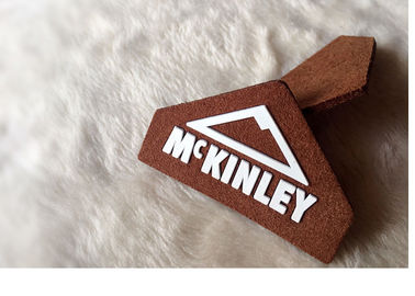 Van het Embleemflarden van manierontwerpen het Rubbersilicone van de Kledingsetiketten 100% van Pvc met Shinny-Effect