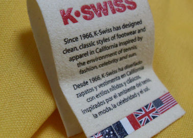 De duurzame Etiketten van Tagless van de het Schermdruk, Douane Gedrukte Stoffenetiketten voor Kleren/Hoed