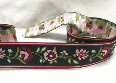 De douane Gedrukte Geweven Band van Grosgrain van de Satijnzijde Lint voor Chrismas-Giftdecoratie