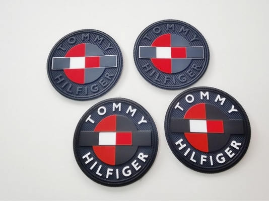 Matte Silicone Logo Printed On-de Kledingsetiketten van de Keperstofbasis in Veelvoudige Kleuren