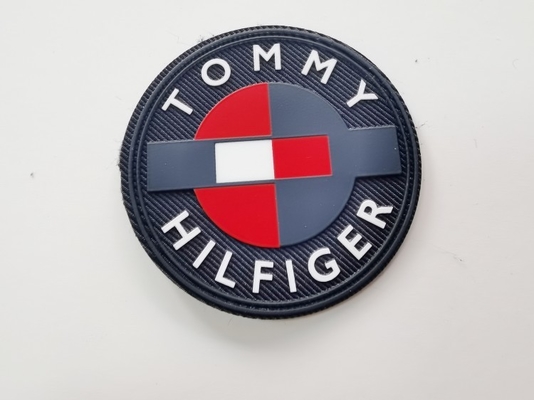 Matte Silicone Logo Printed On-de Kledingsetiketten van de Keperstofbasis in Veelvoudige Kleuren