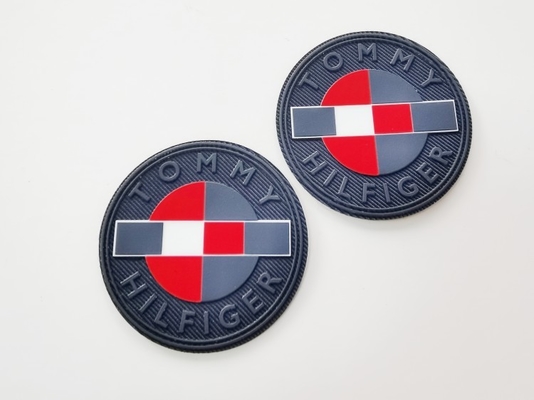 Matte Silicone Logo Printed On-de Kledingsetiketten van de Keperstofbasis in Veelvoudige Kleuren