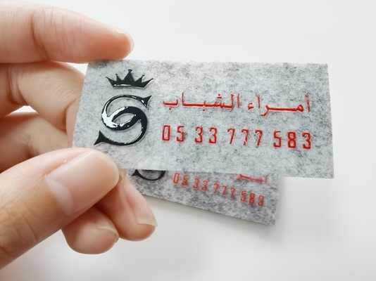 Glanzend die 3d de Overdrachtetiket van de Siliconehitte op Fluweeldoek wordt gedrukt voor Hoed