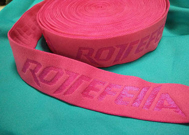 Broeksband van het de Jacquard niet Elastische Koord van het douane de Nylon Spandex In reliëf gemaakte Ondergoed