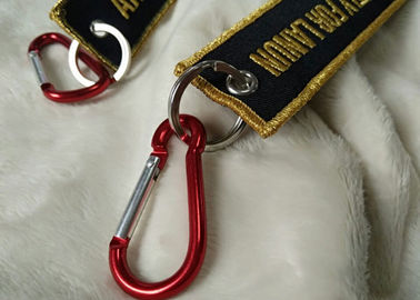 2.5cm 3D Gouden Borduurwerkembleem Keychains