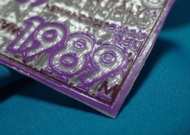 Van het Ontwerppvc van de silicone Materieel Douane de Doeketiket, 3D Decoratieve Flarden voor Jasjes