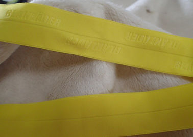 25mm Jacquard Elastische Band met het In reliëf maken van Embleem voor Openluchtslijtage