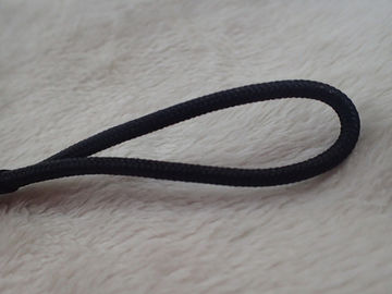 Zwarte ritssluitingstrekker die met nylon koord met rubber voor kledingstuk, Zak beëindigen