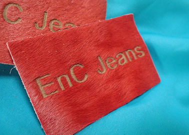 Gepersonaliseerde Echte In reliëf gemaakte het Leeretiketten en Markeringen van het Metaalembleem voor Kleren