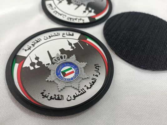 3d opgeheven siliconen logo gepersonaliseerd gedrukt bedrijf label