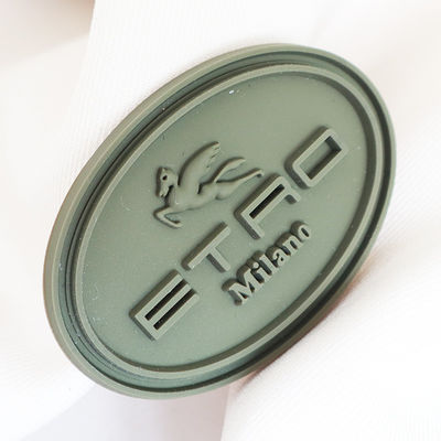 3d opgeheven siliconen logo gepersonaliseerd gedrukt bedrijf label