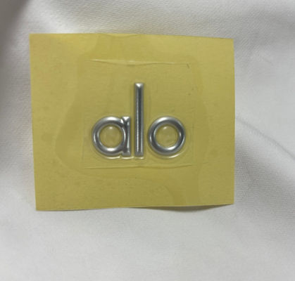 Custom 3D TPU warmteoverdracht patches Zilveren TPU High Frequency Label Voor T-shirts Sportkleding