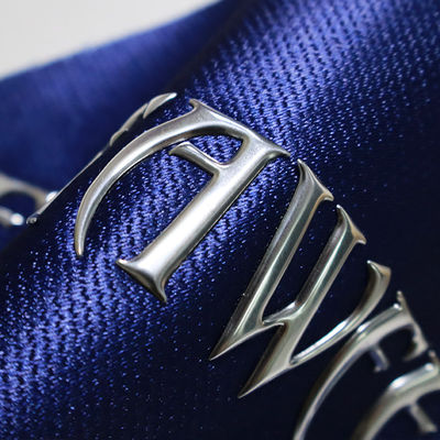Custom 3D TPU warmteoverdracht patches Zilveren TPU High Frequency Label Voor T-shirts Sportkleding