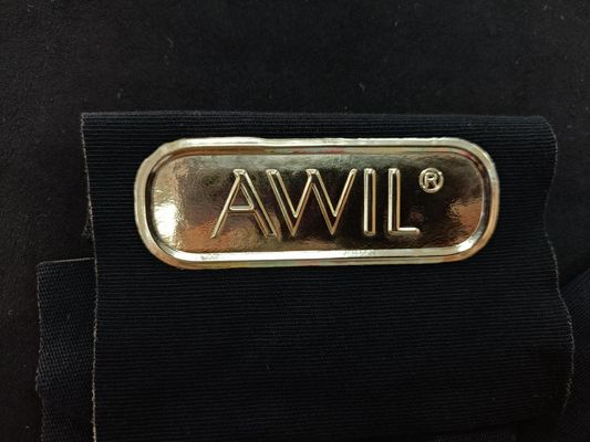 Waterdicht Custom 3D TPU Warm Transfer Patches Gold Kleding Patches High Frequency Logo Hook And Loop