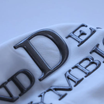 Custom Design Letters High Frequency Embossed Brand Label 3D TPU Logo Warmtetransfer IJzer op etiketten voor kleding
