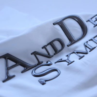 Custom Design Letters High Frequency Embossed Brand Label 3D TPU Logo Warmtetransfer IJzer op etiketten voor kleding