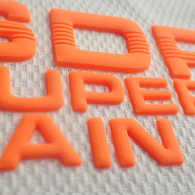 Custom Mould Injection Silicone Label Wasbaar 3D Soft Silicone Logo Warm Transfer Silicone Badge