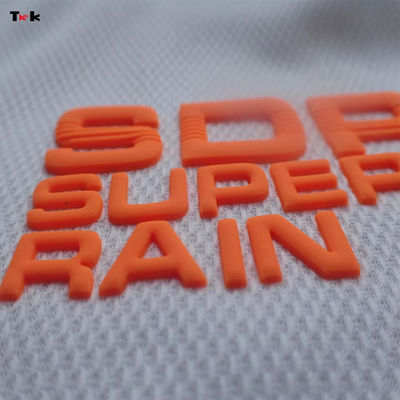 Custom Mould Injection Silicone Label Wasbaar 3D Soft Silicone Logo Warm Transfer Silicone Badge