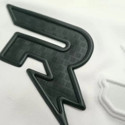 Op maat gemaakt TPU 3D Zwart Label Gedrukt label TPU-drukplaten voor Jersey