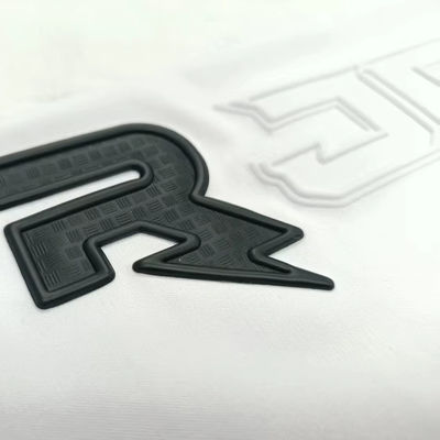 Op maat gemaakt TPU 3D Zwart Label Gedrukt label TPU-drukplaten voor Jersey