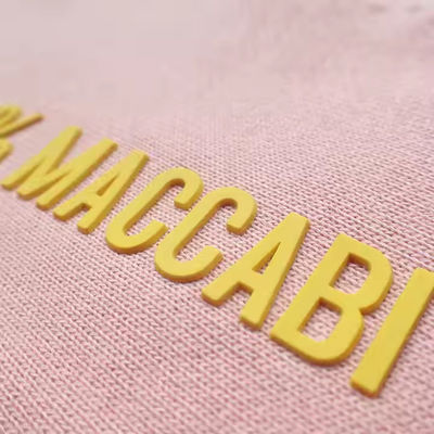 Custom siliconen rubber tagless labels Warmteoverdracht met 3d letters en cijfers Naam Patch Logooverdracht Print