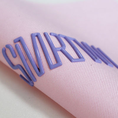 Custom Design Letters High Frequency Embossed Brand Label 3D TPU Logo Warmtetransfer IJzer op etiketten voor kleding