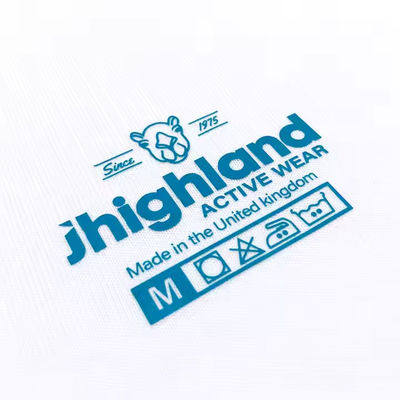 Warmteoverdracht DTF-label Custom T-Shirt Neck Label Design Logo Naam Tag IJzer op overdracht voor kleding