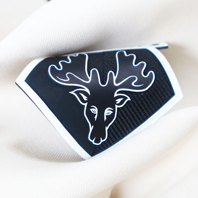 Custom 3D logo Silicone warmte-overdracht etiketten Rubberen pleisters voor kleding