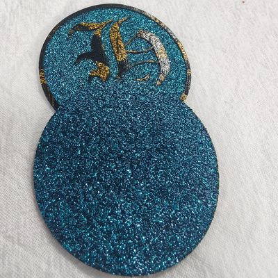 OEM Zilveren Draad Geborduurde Geweven Patches Voor Kleding
