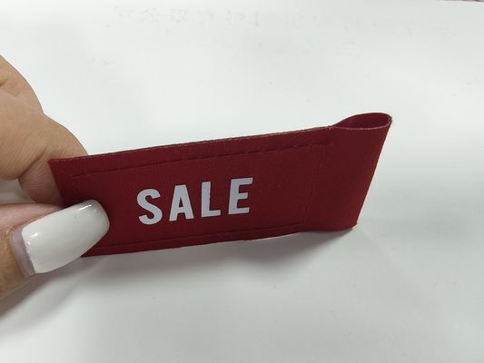 Aangepaste Ink Sale Tags Kleding Patches Zeefdruk Logo Geweven Etiket
