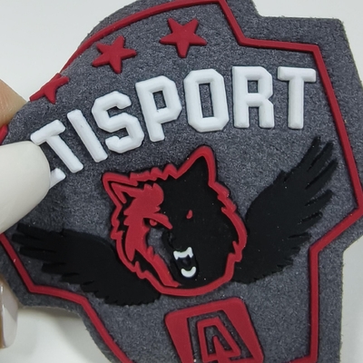 Persoonlijk strijken op 3D kleding Logo Label Wasbaar Reflectief Warmteoverdracht Sticker Press Screen Printing Badge