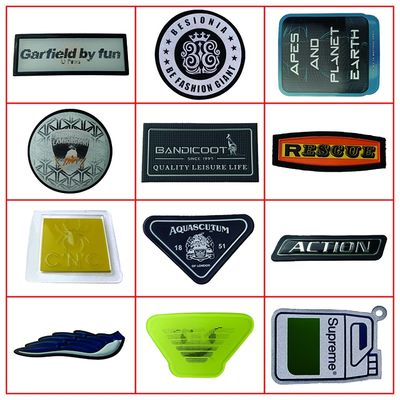 Custom Design Translucent Logo Sew-On Soft TPU Badges for Clothing and Accessories
