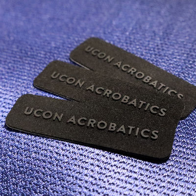Denim Opstrijkbare Patches Zeefdruk Etiketten Voor Kleding Wasvoorschrift Etiket