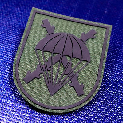 Kledingstukken patches zeefdruk labels klittenband siliconen op patches voor jassen