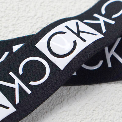 Silicone Printed Elastic Webbing Tape - Custom Logo Branded Elastic Band for Apparel & Bag Accessories